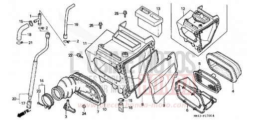 AIR CLEANER XR600RS de 1995